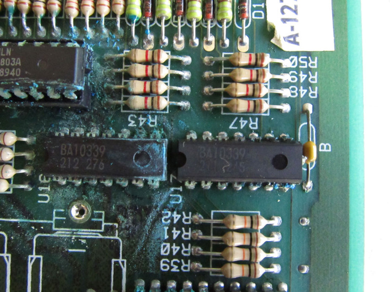 Battery leak corrosion